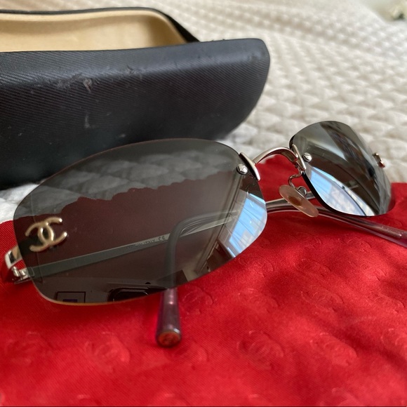 CHANEL Accessories - Chanel Rimless Vintage Sunglasses